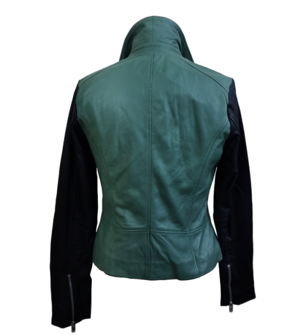 Ladies Leather Fashion Jacket Biker Style Real Lambskin Handmade Stylish Jacket - ELF49 - Image 2