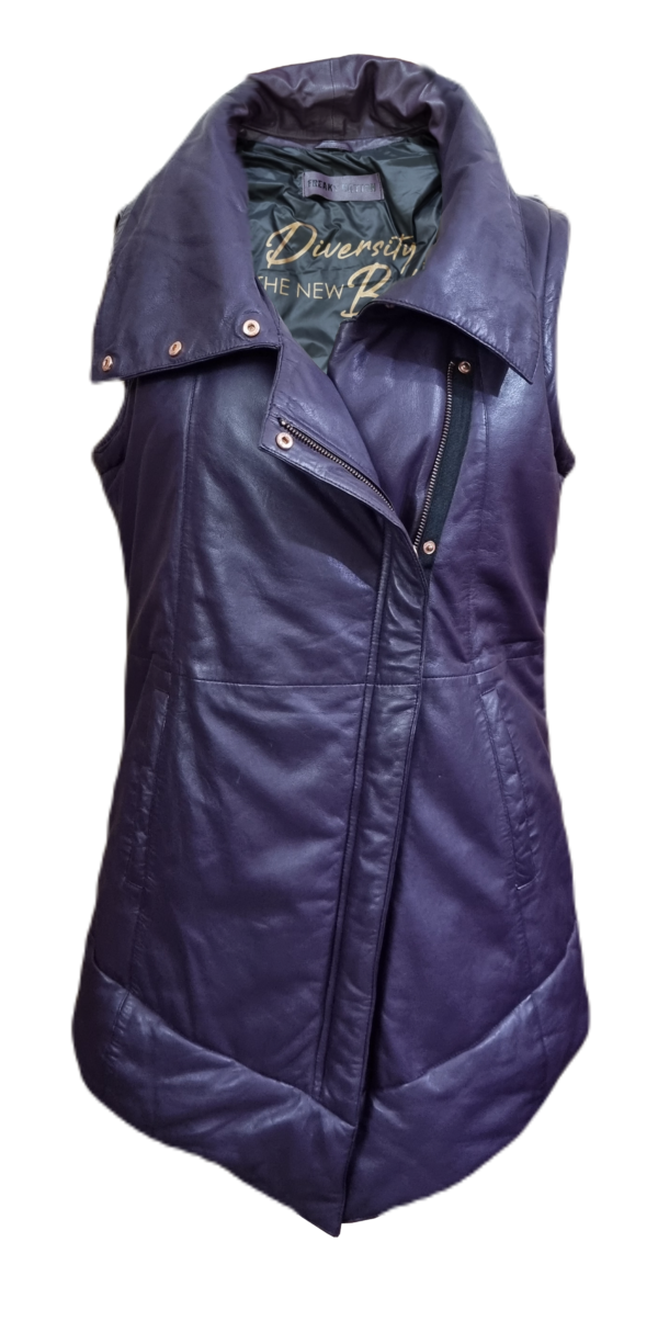 Womens Purple Jacket Lambskin Leather Fashion Designer High-Quality Stylish Jacket – ELF53 - Image 3